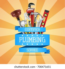 Vector illustration of Construction repair tools