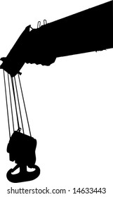 vector illustration construction silhouette construction crane