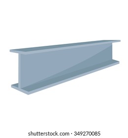 Vector illustration construction steel beam for architectural works 