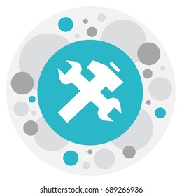 Vector Illustration Of Construction Symbol On Repair Icon. Premium Quality Isolated Renovation Element In Trendy Flat Style.