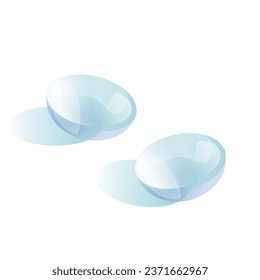 Vector illustration of contact lens