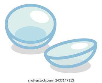 Vector illustration of contact lenses