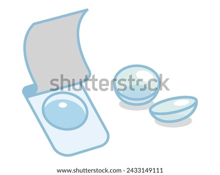 Vector illustration of contact lenses