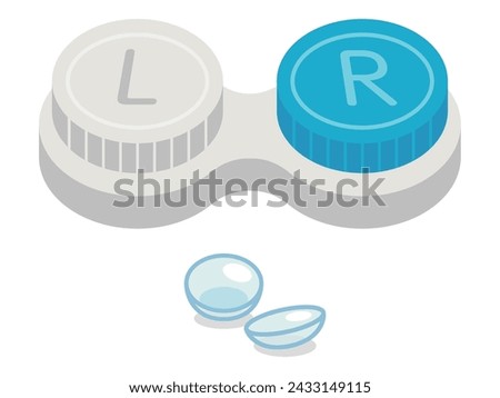 Vector illustration of contact lenses