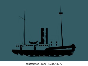 Vektorillustration - Illustration von Containerfrachtschiffen 