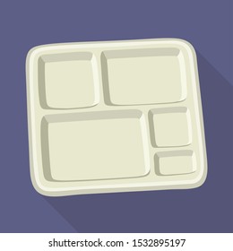 Vector illustration of container and paper symbol. Web element of container and packaging stock symbol for web.