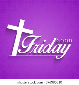 Vector illustration of contains cross for Good Friday.