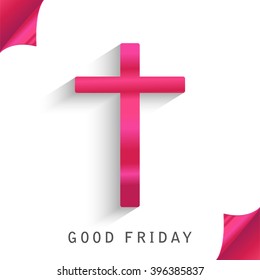 Vector illustration of contains cross for Good Friday.