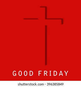 Vector illustration of contains cross for Good Friday.