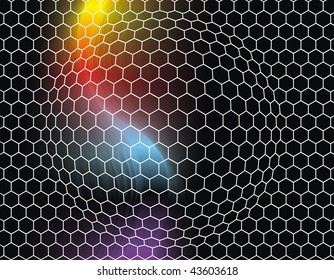 vector illustration contains the image of Abstract waves isolated