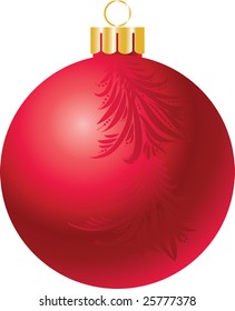 The vector illustration contains the image of christmas bow