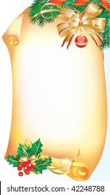 Vector illustration contains the image of  Christmas frame