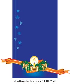 Vector illustration contains the image of Christmas-tree