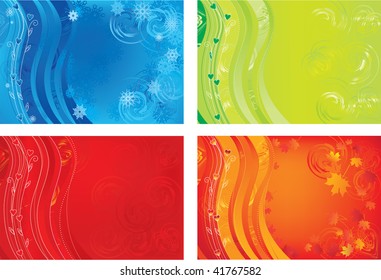 Vector illustration contains the image of color textures