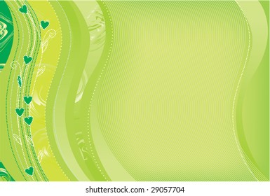 Vector illustration contains the image of  Green background