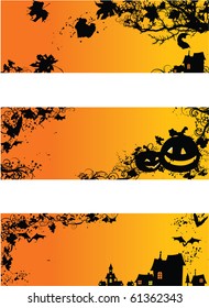 Vector illustration contains the image of Halloween grange background