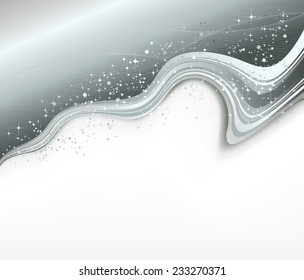 The vector illustration contains the image of silver decoration