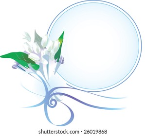 vector illustration contains the image of spring flowers