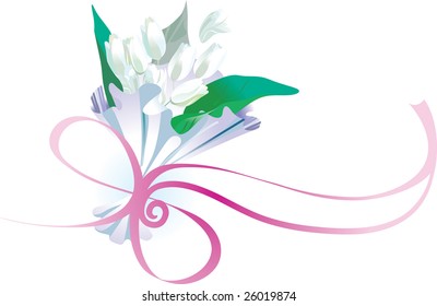 vector illustration contains the image of spring flowers