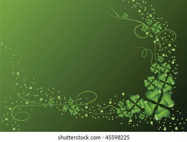 The vector illustration contains the image of St. Patrick's background
