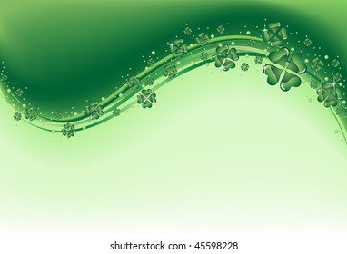 The vector illustration contains the image of St. Patrick's background