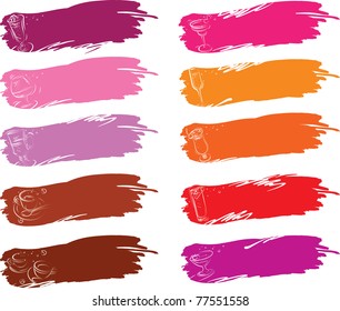 vector illustration contains the image of Symbols of various drinks on the isolated background for cafe or restaurant