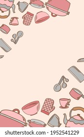 Vector illustration contains a number of objects to help style your perfect kitchen and dining areas. 