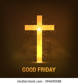 Vector illustration of contains three cross for Good Friday.