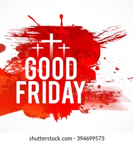 Vector illustration of contains three cross for Good Friday.