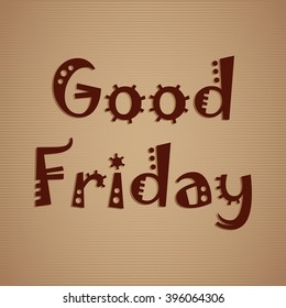 Vector illustration of contains three cross for Good Friday.