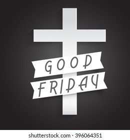 Vector illustration of contains three cross for Good Friday.