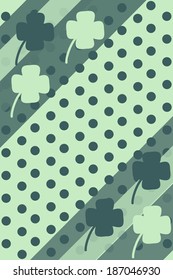 Vector illustration contains transparency. Card design with dots and flower frame.