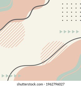 Vector illustration of contemporary abstract art posters. Perfect for backgrounds for magazine cover, Banner, Poster, Wallpaper social media, wallpapers, postcards, prints.