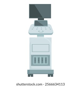 Vector illustration of a contemporary point of sale  pos  system with a screen and card reader