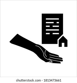 vector illustration of contract agreement icon on white background