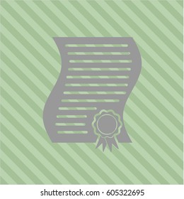 Vector illustration of  Contract vector icon
