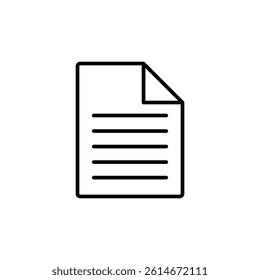 Vector illustration of a contract symbol on clean white background