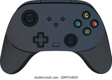 Vector Illustration Controller Console Game for all Video Games Lover