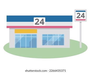 Vector illustration of convenience store