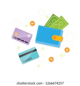 Vector illustration of conventional money concept design element.