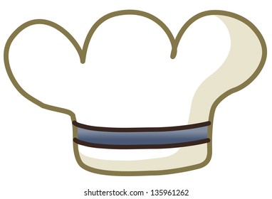 Ilustración vectorial de un sombrero de cocinero