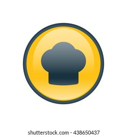 Vector illustration of cook hat icon