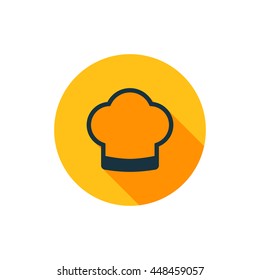 Vector illustration of cook hat icon