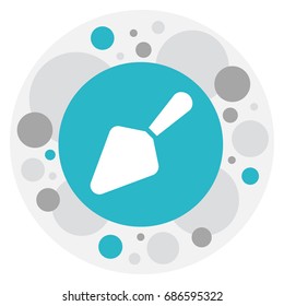 Vector Illustration Of Cook Symbol On Trowel Icon. Premium Quality Isolated Food Shovel Element In Trendy Flat Style.