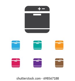 Vector Illustration Of Cook Symbol On Oven Icon. Premium Quality Isolated Stove Element In Trendy Flat Style.