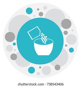 Vector Illustration Of Cook Symbol On Salt Icon. Premium Quality Isolated Saltshaker Element In Trendy Flat Style.