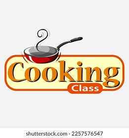 Vector illustration, cooking class symbol
