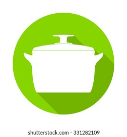 Vector Illustration of Cooking pan icon
