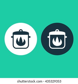 Vector illustration of cooking pan icon