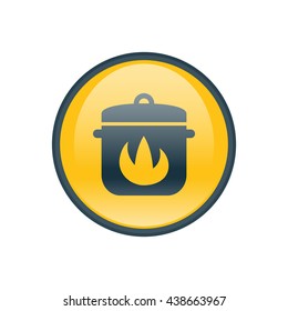 Vector illustration of cooking pan icon